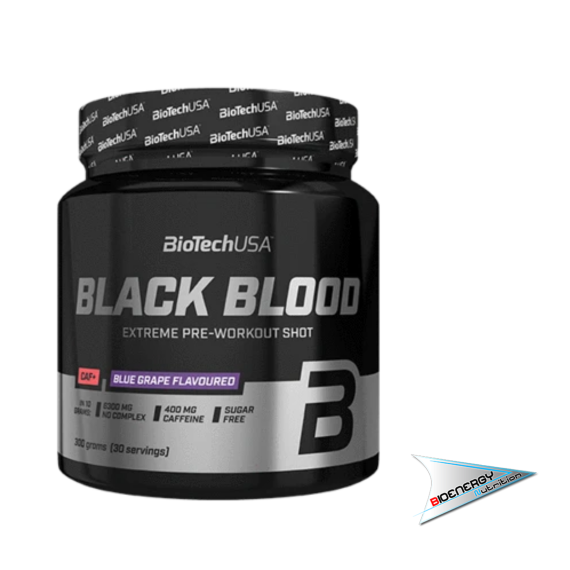 Biotech-BLACK BLOOD CAF+ (Conf. 300 gr)  300 gr Mirtillo  